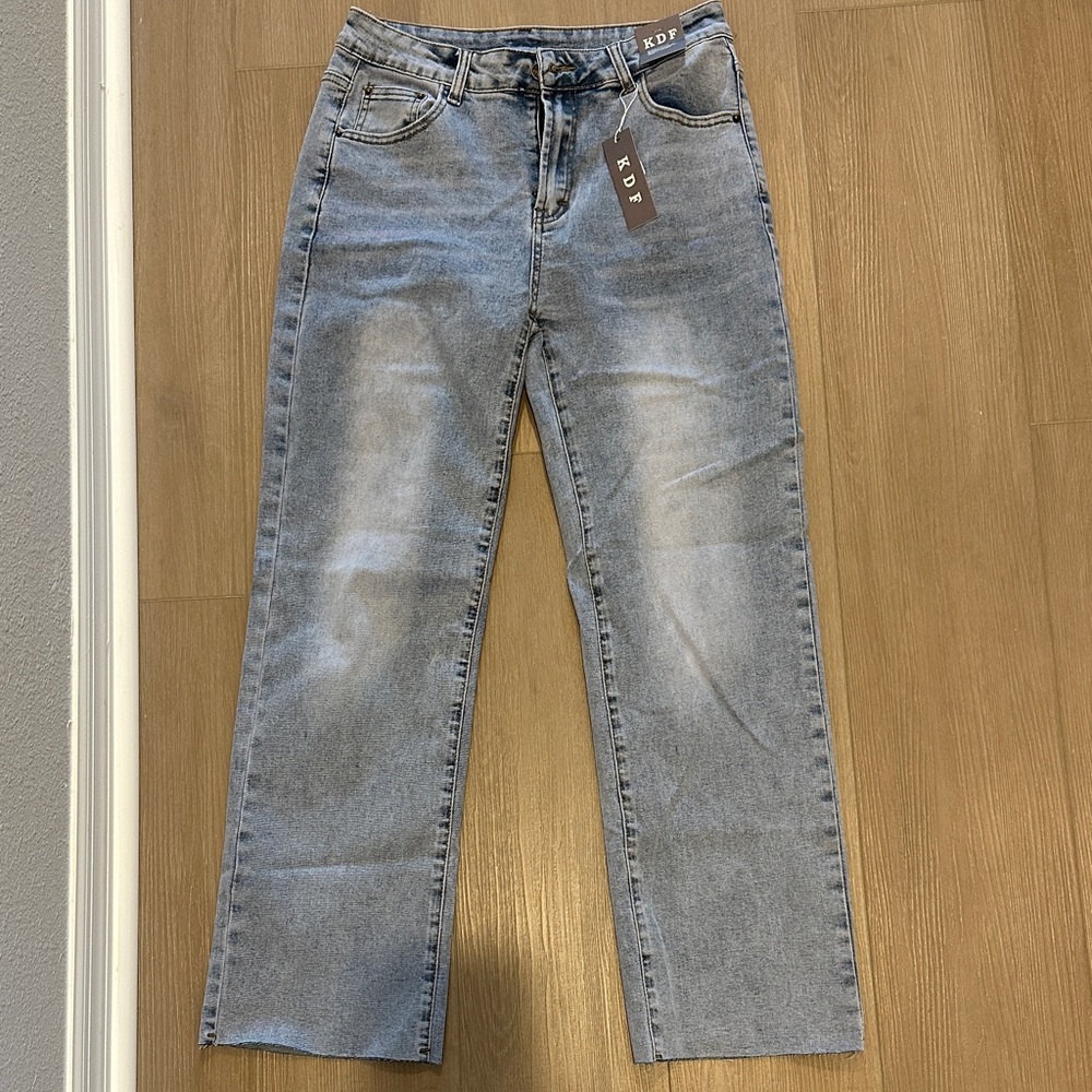 Women's Light Gray Ankle Jeans